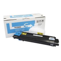 Toner compatível 1T02KVCNL0, TK590C, 5000 páginas para impressoras Kyocera (Orink white box)